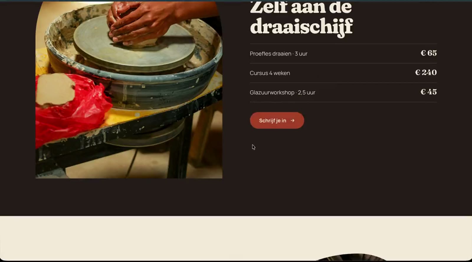 Studio Klei website, screen 3